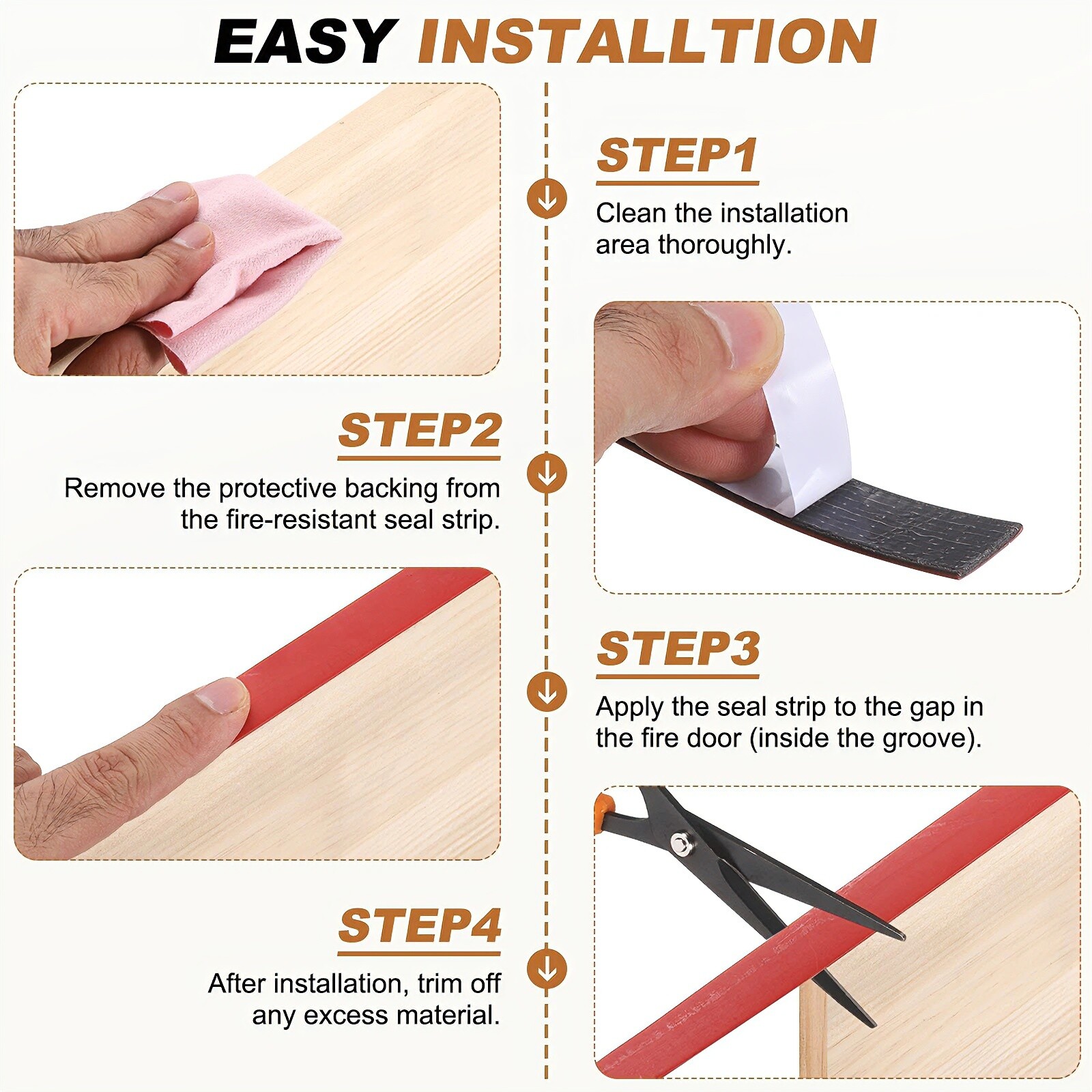 Intumescent Fire Seal Strip