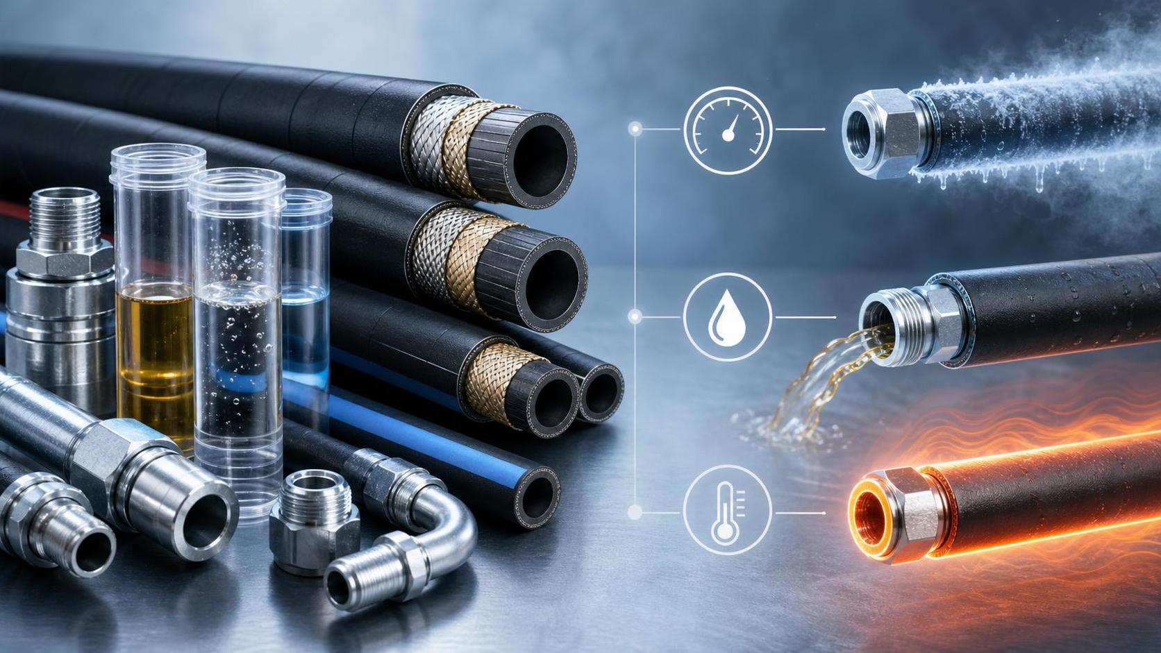 How to Choose Rubber Hoses by Pressure, Media, and Temperature