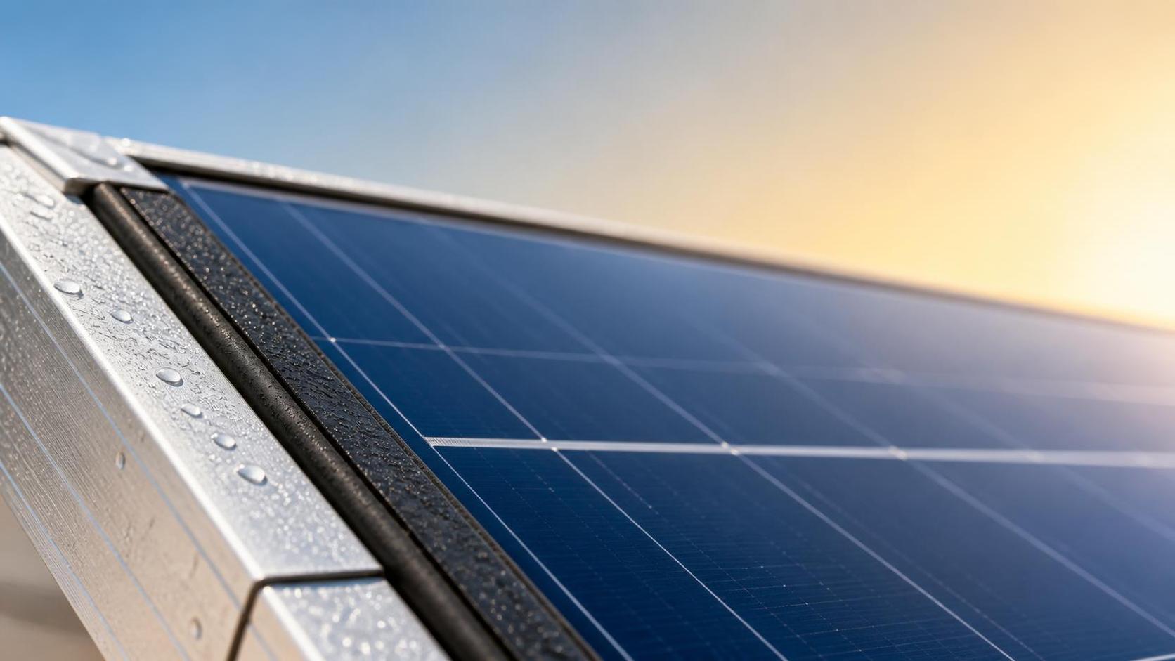 Selecting solar panel sealing for long-term UV exposure