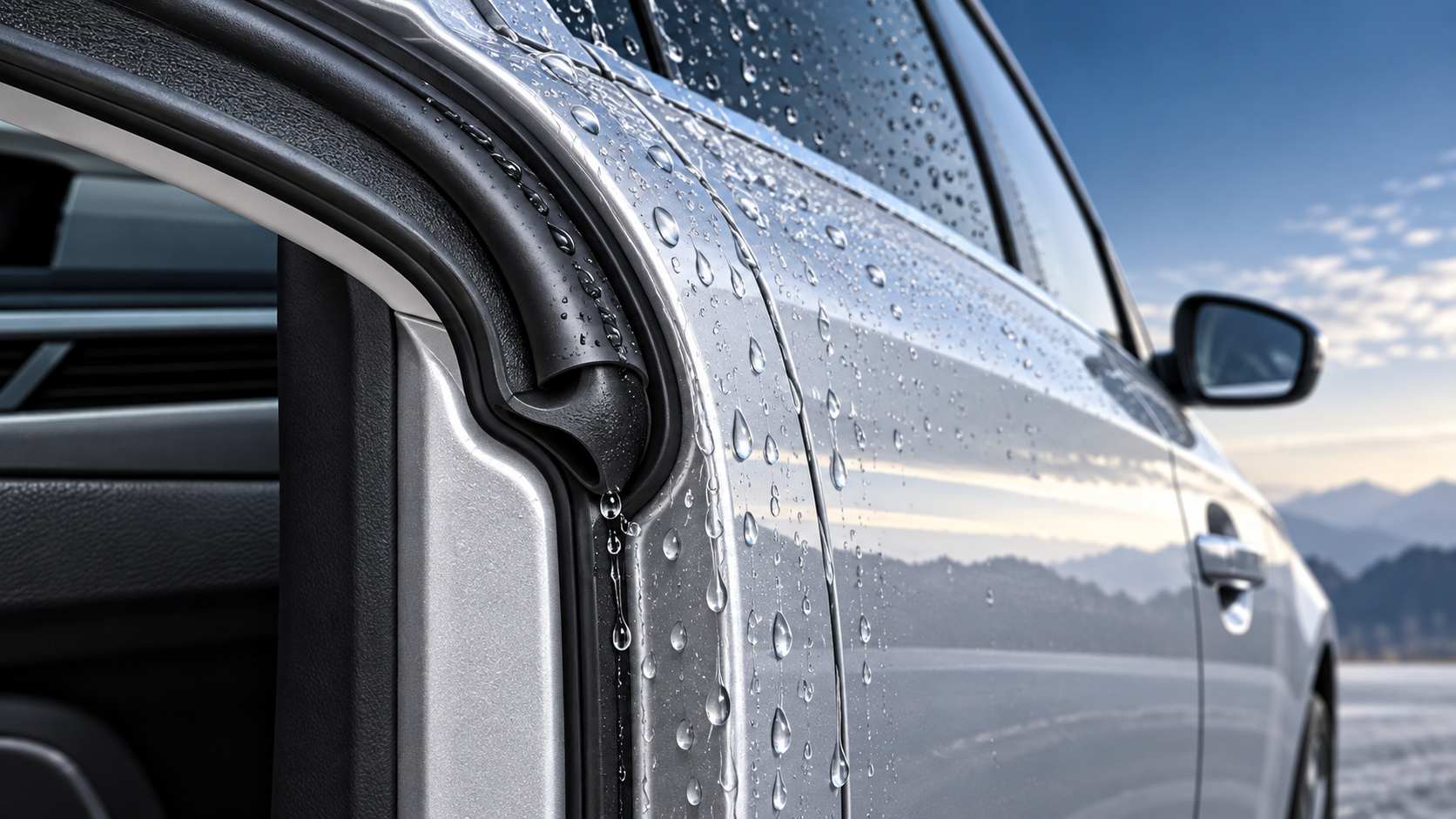 When a car door weatherstripping upgrade is needed to stop leaks