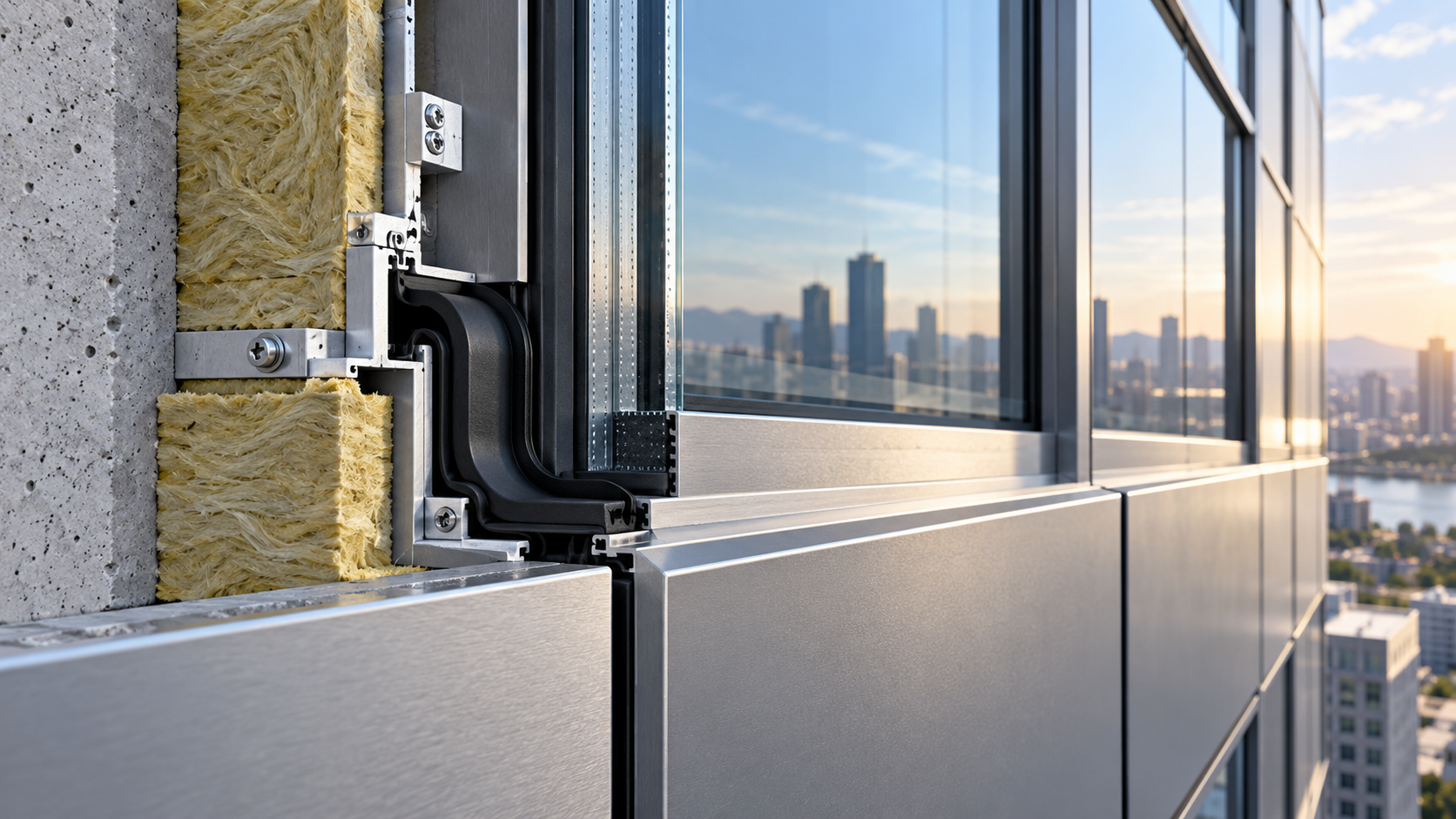 Where EPDM rubber strips for construction prevent thermal bridging