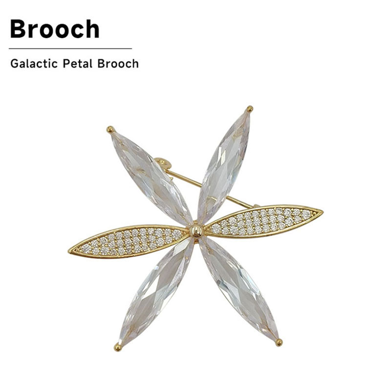Star River Petal Brooch