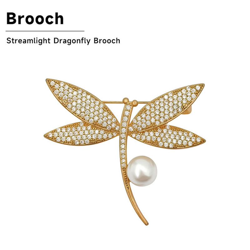Flowing Dragonfly Brooch