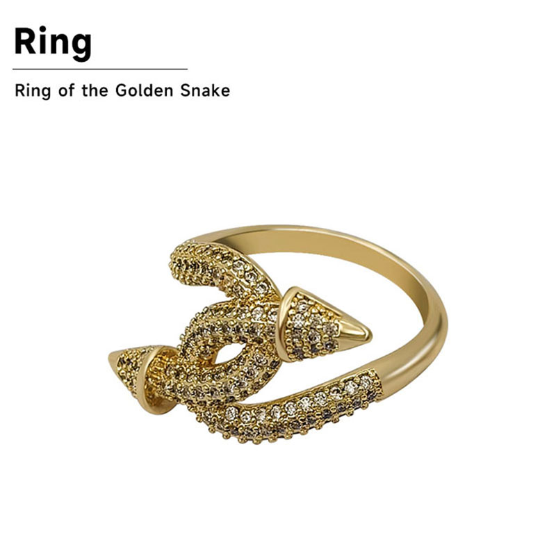 Golden Snake Ring