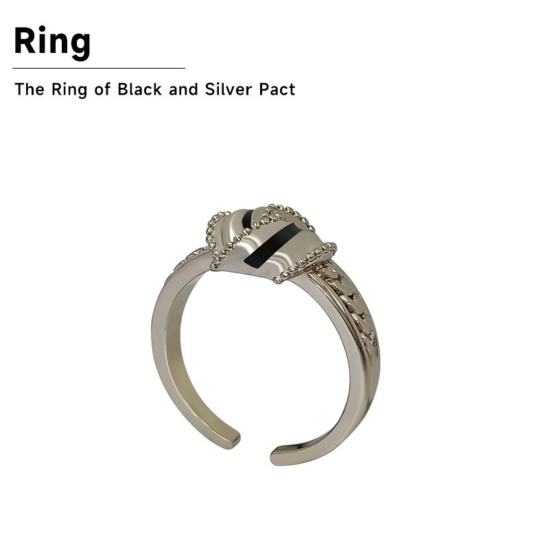 Black Silver Covenant Ring