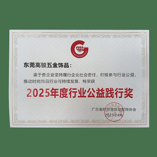 2025年度行业工艺践行奖