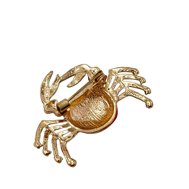 Red Crab Brooch