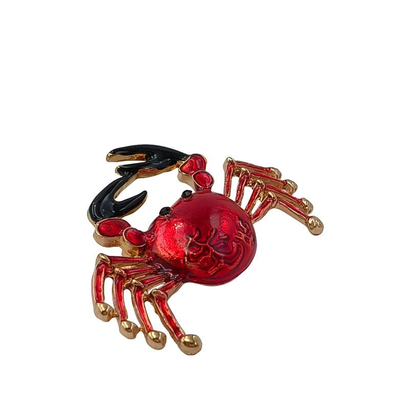 Red Crab Brooch
