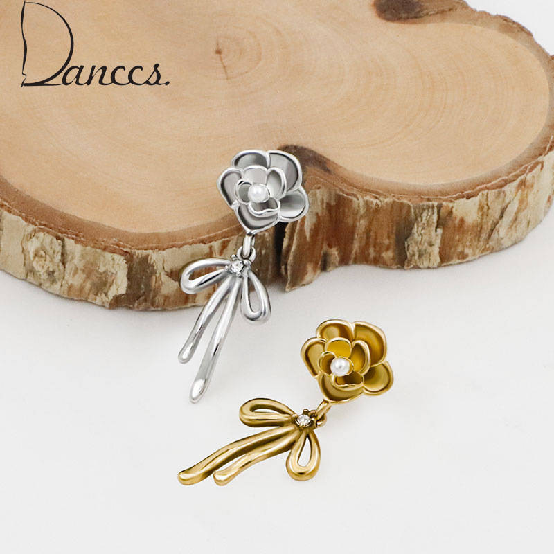 Camellia Butterfly Knot Earrings