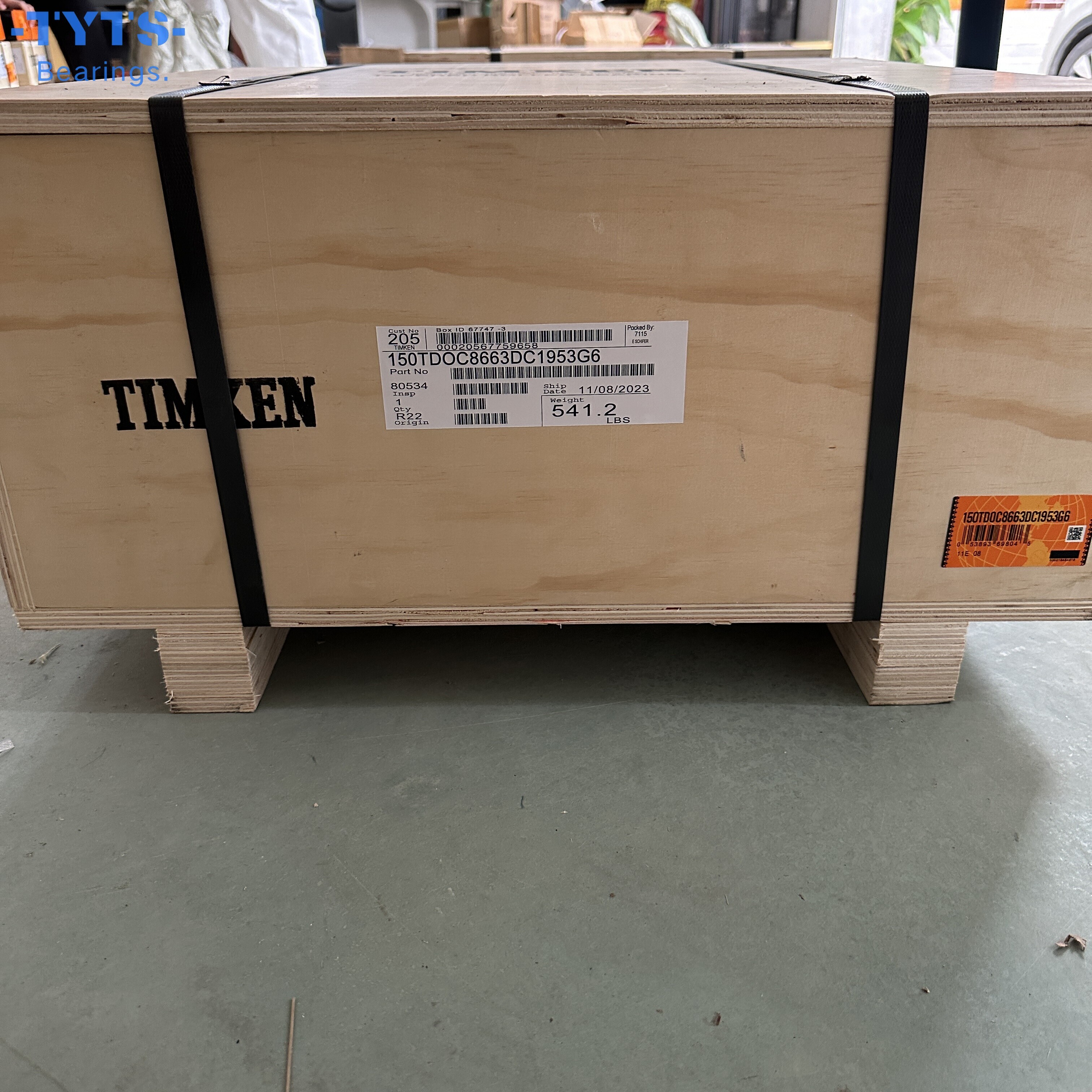 Rodamientos cónicos no estándar británicos TIMKEN 150TDOC8663DC1953G6. El código nacional es M268730/M268710CD. Grandes rodamientos en el campo de perforación petrolera.