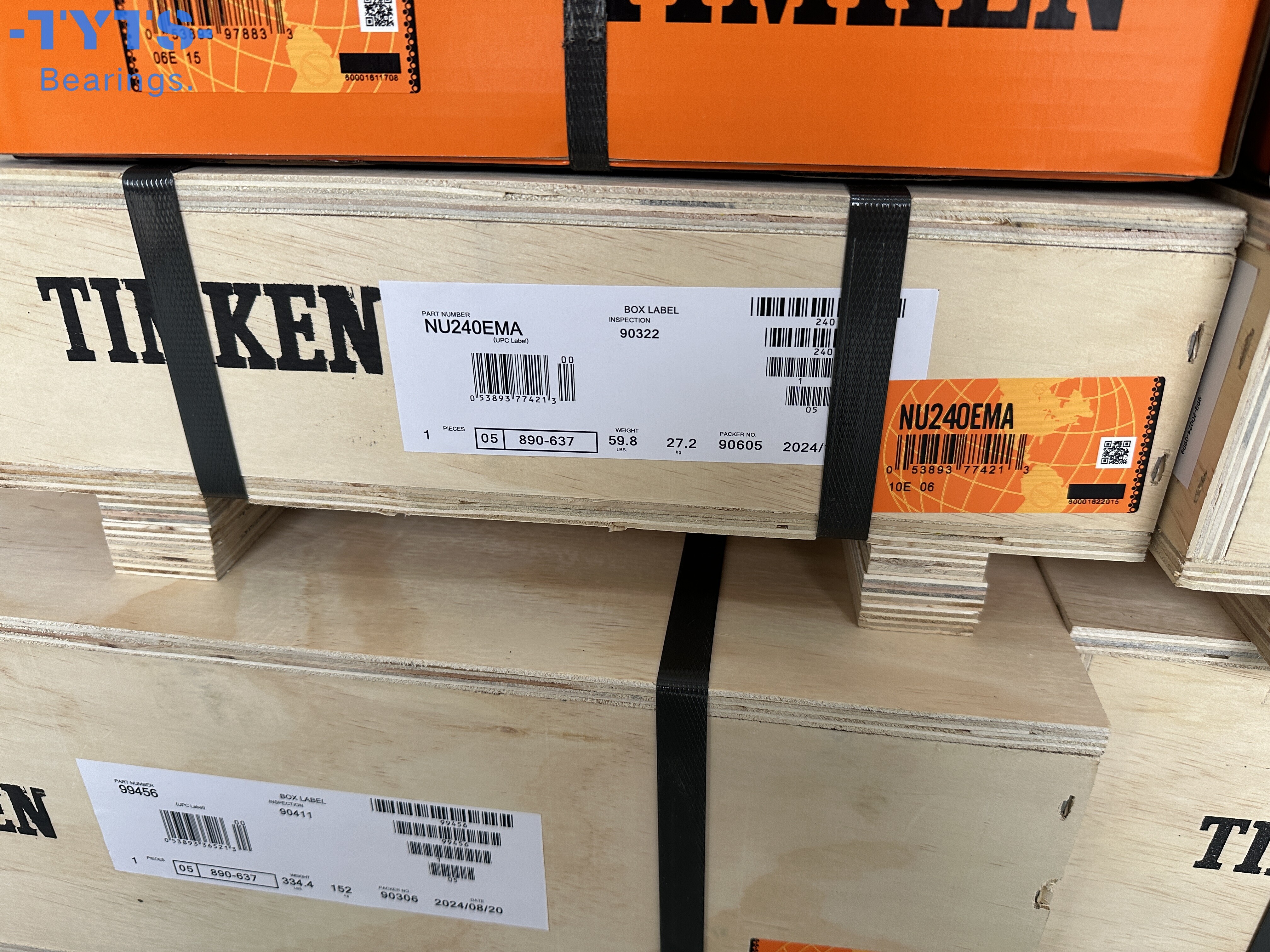 Rodamiento de rodillos cilíndricos NU240EMA TIMKEN