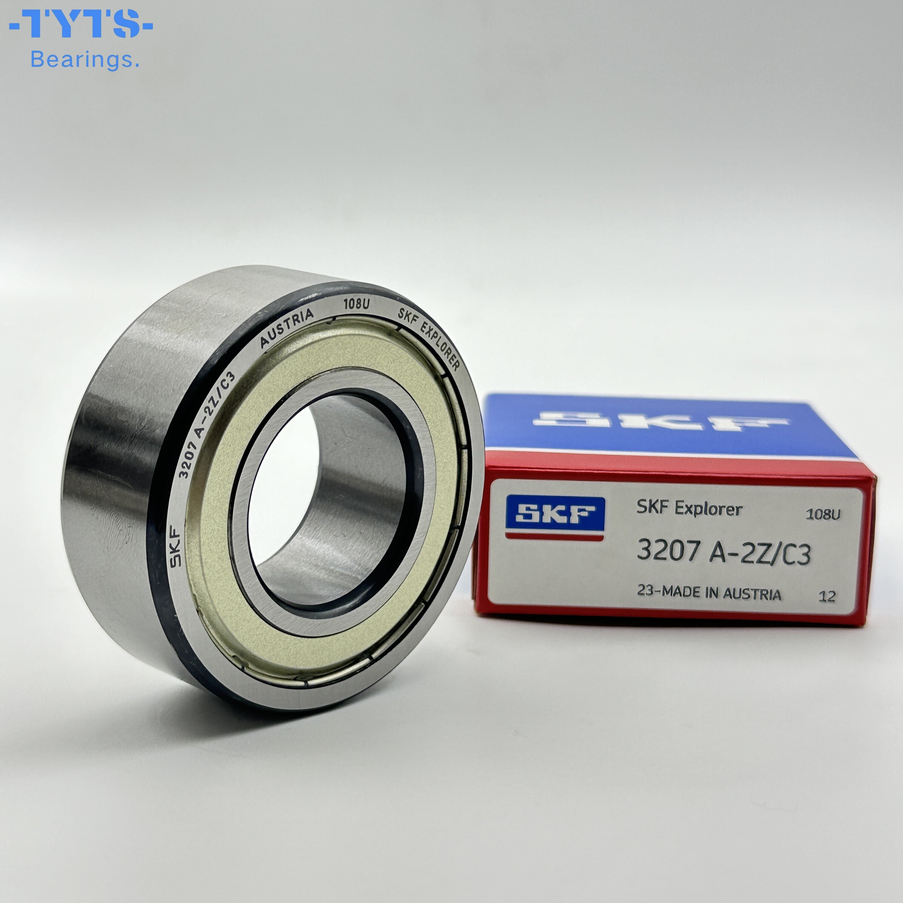 Rodamiento de bolas de contacto angular de doble hilera SKF Original High Qquality 3207A-2Z/C3
