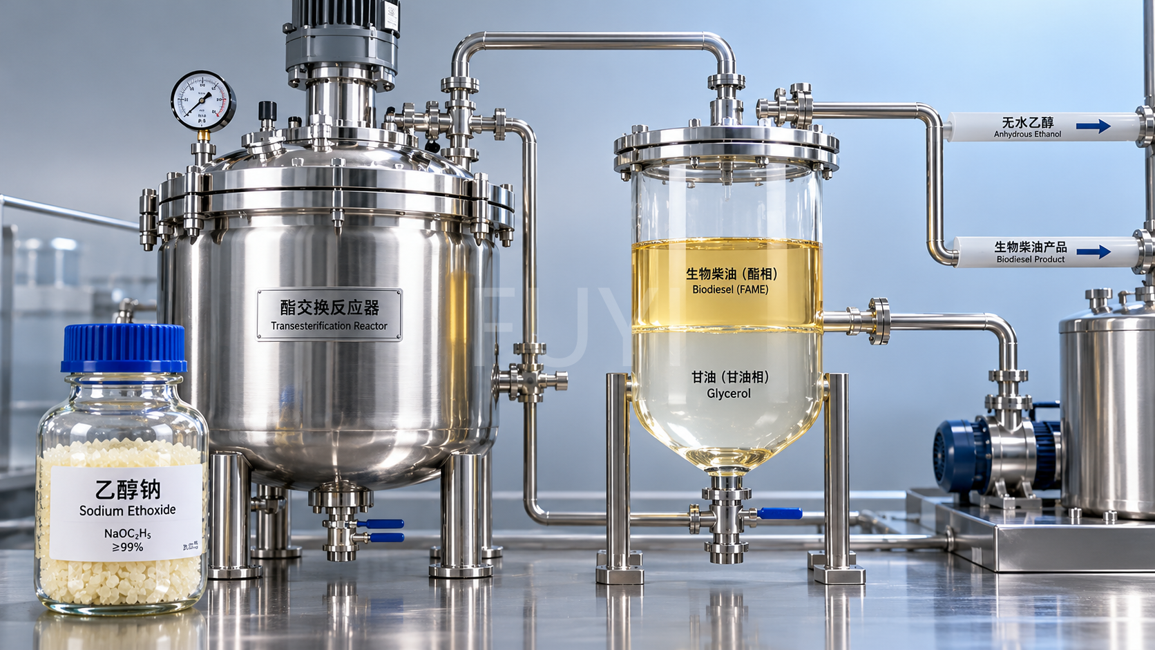 When does sodium ethoxide suit ethanol-based biodiesel production? When does sodium ethoxide suit ethanol-based biodiesel production?