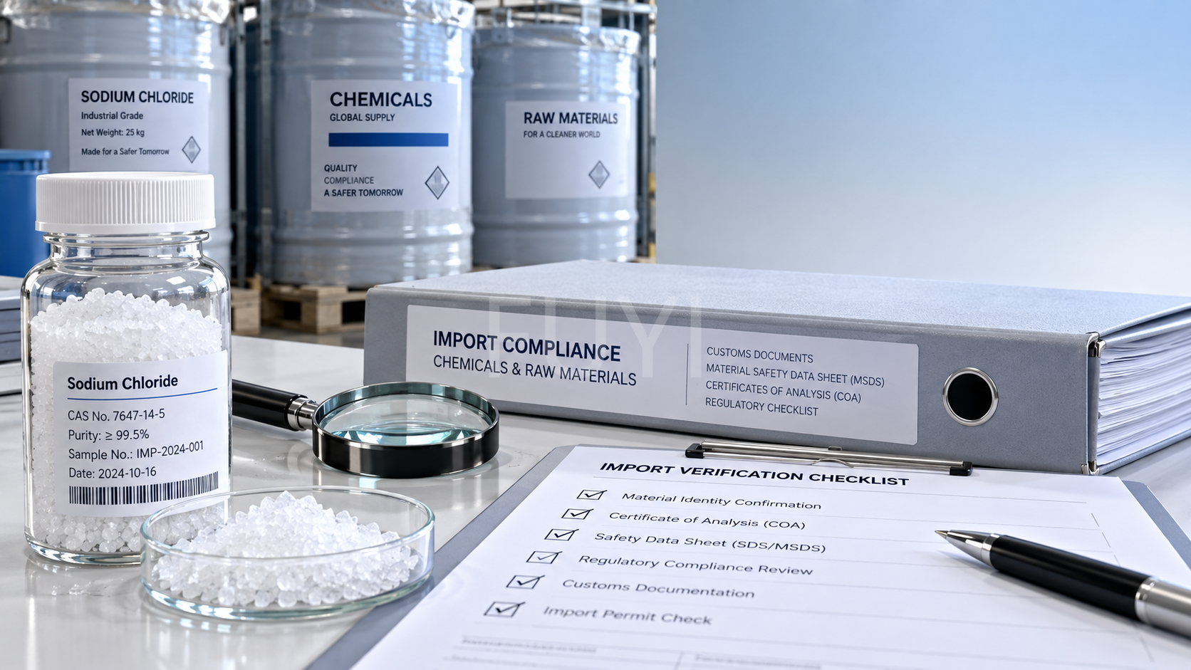 How to check destination-country registration before chemical import