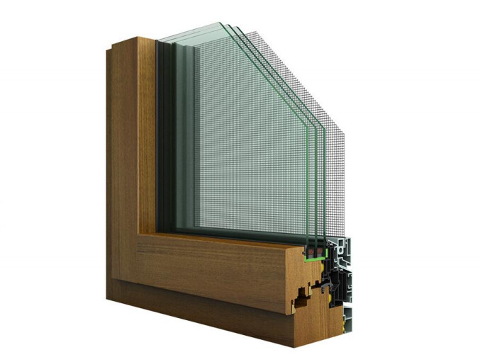HA120 Aluminum Clad Wood Tilt and Turn Door and Window for Passive House