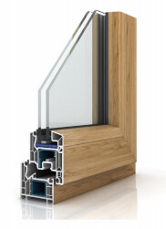 E70 5-Chambers uPVC Casement Doors