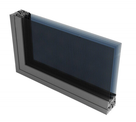 D136 Triple-Track Aluminum Sliding Door