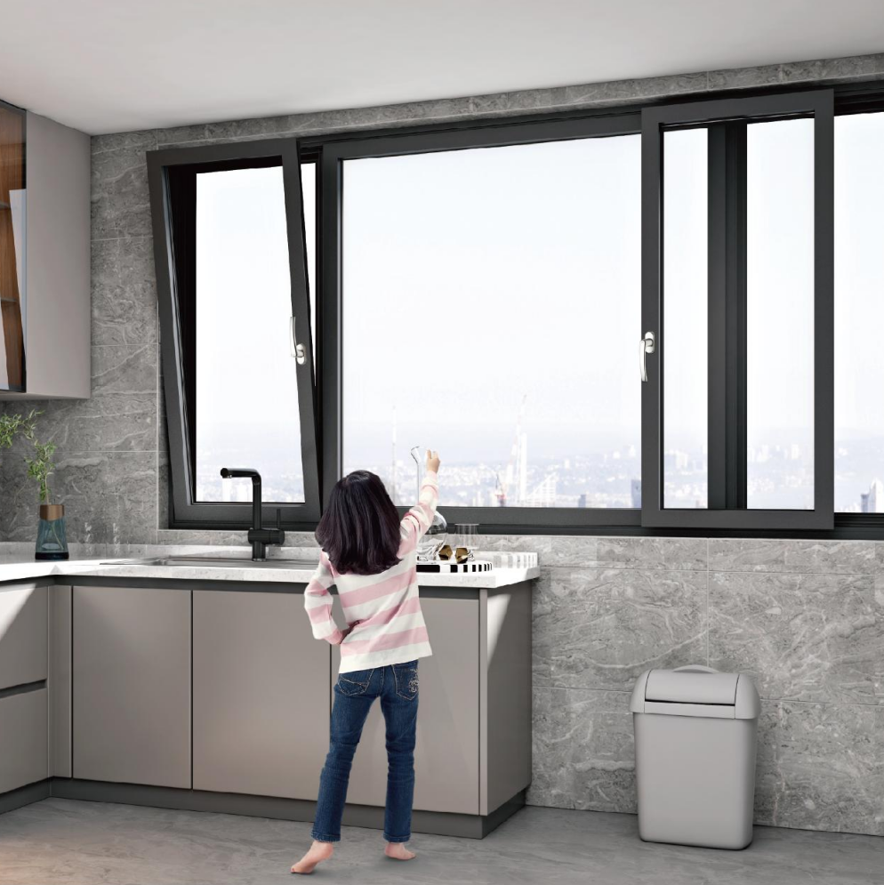 TL80 Unique Aluminum Tilt and Slide Window