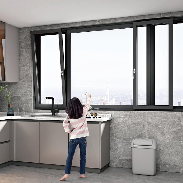 TL80 Unique Aluminum Tilt and Slide Window