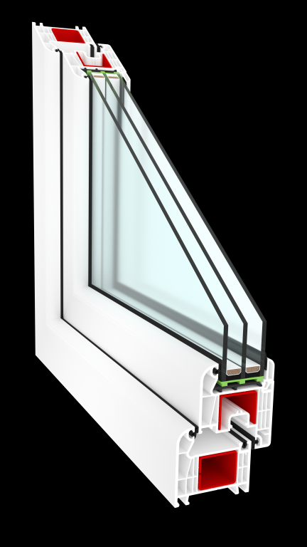G72 High Performance 6-chambers uPVC/Vinyl Casement Door
