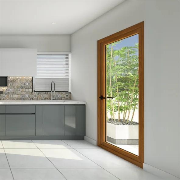 G72 High Performance 6-chambers uPVC/Vinyl Casement Door