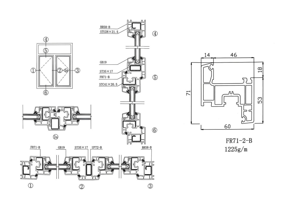 HL60-3-Chambers-uPVC-Tilt-and-Turn-Window HL60-3-Chambers-uPVC-Tilt-and-Turn-Window
