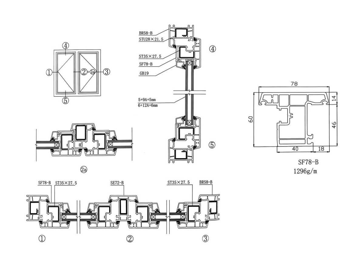 HL60-3-Chambers-uPVC-Casement-&-Awning-Window HL60-3-Chambers-uPVC-Casement-&-Awning-Window