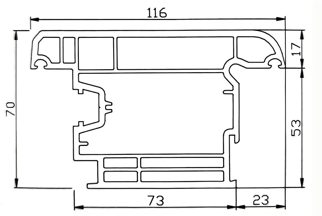 HL70 4-Chambers uPVC  Casement and Awning Window