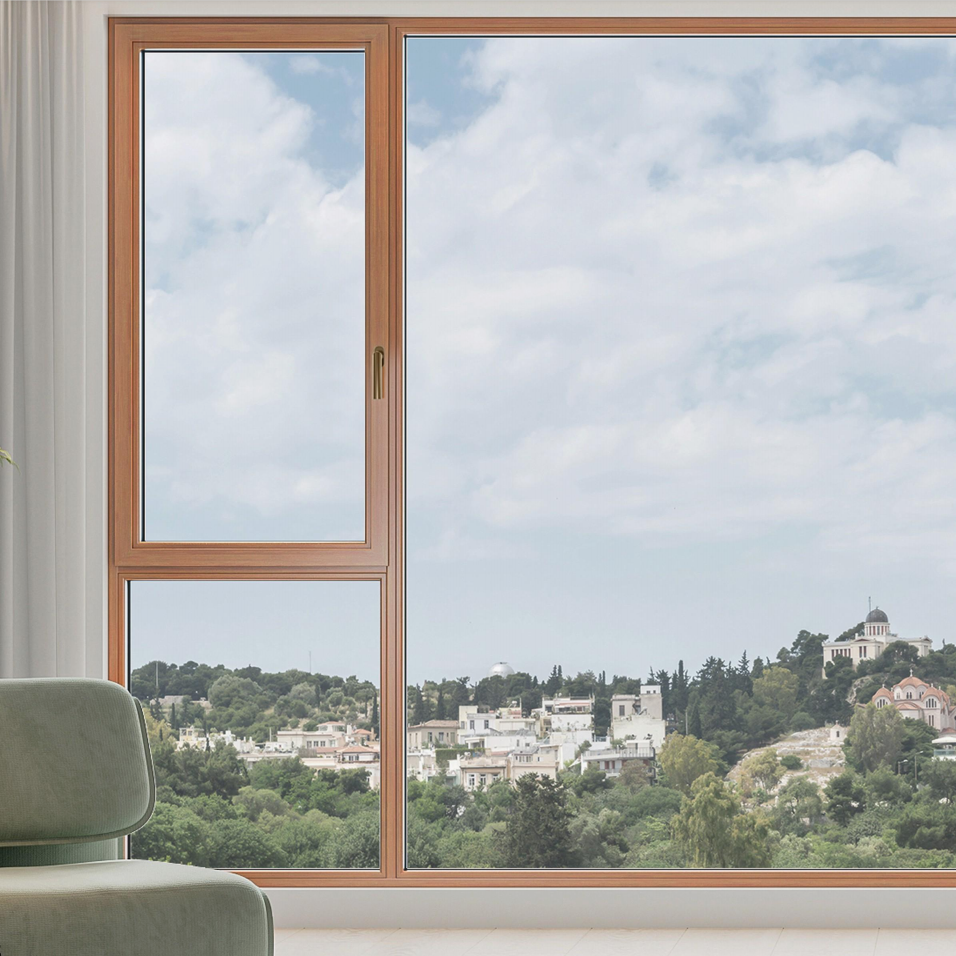 85 Series Aluminum Wood Tilt and Turn Windows