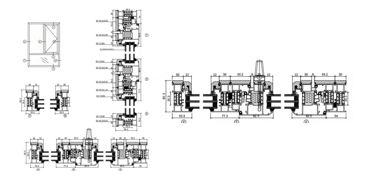 8585-Series-Aluminum-Wood-Outward-Opening-Casement-Windows