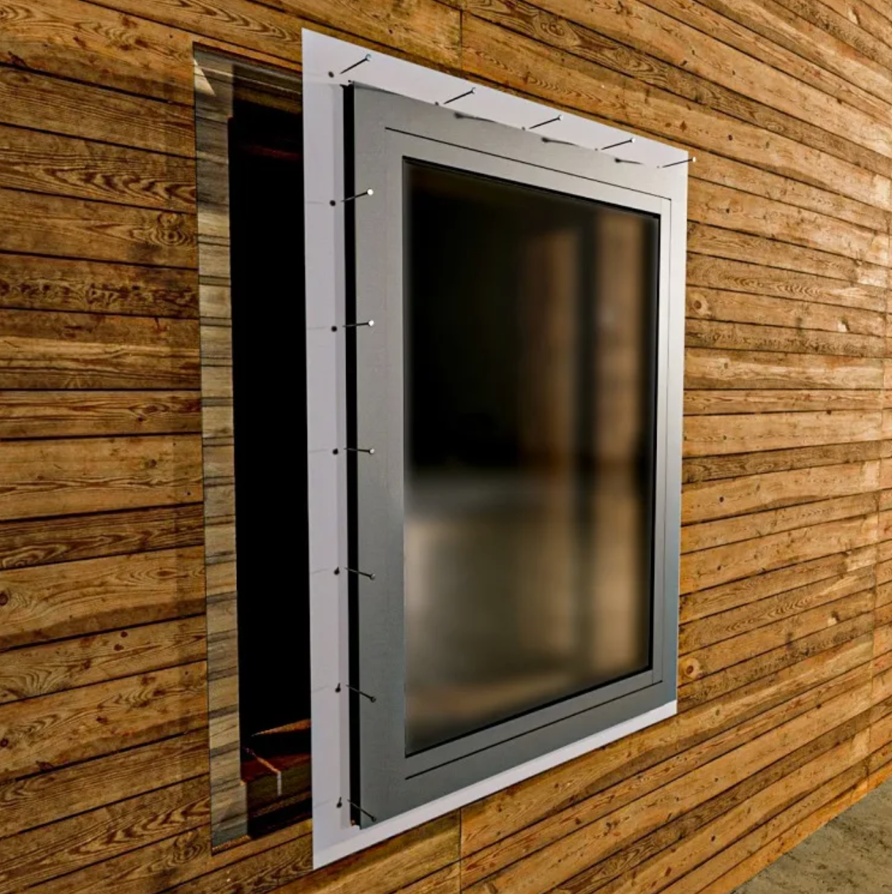 AG80 7-Chambers uPVC/Vinyl Fixed Window with Nailing Flange