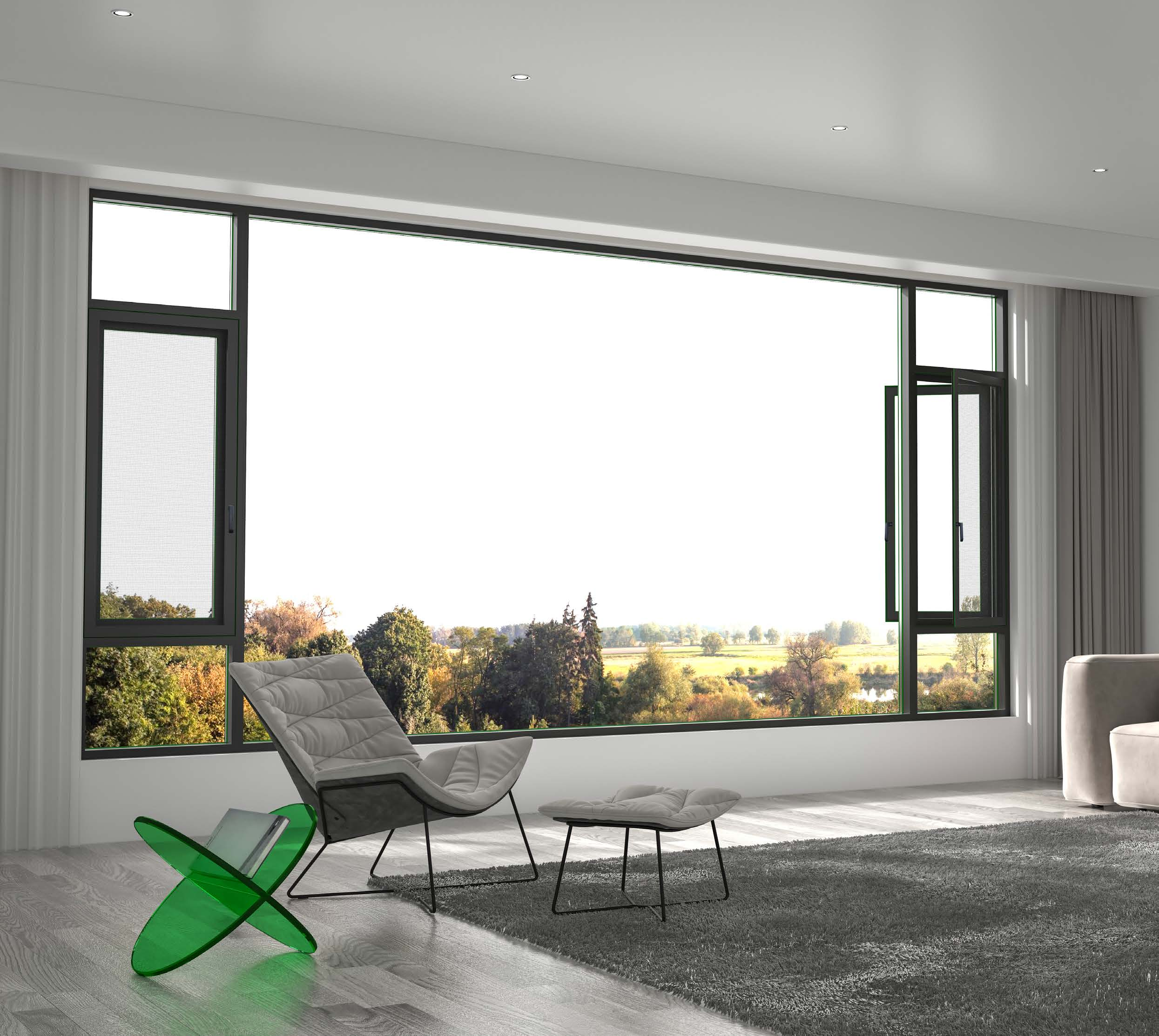 D72 Value Series Thermal Break Aluminum Casement/Awning Windows