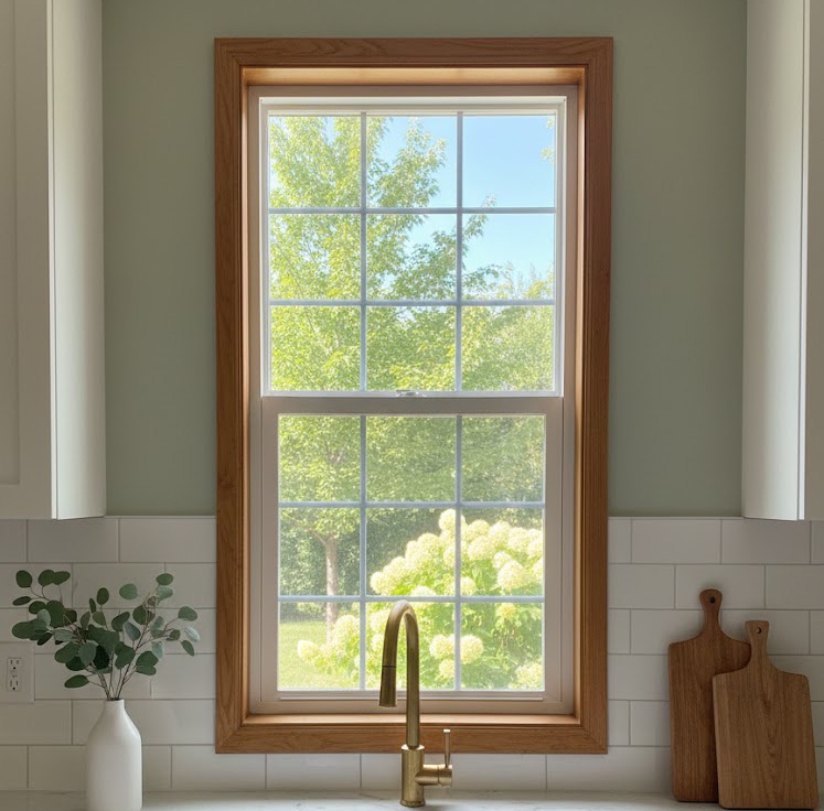 105 UPVC/Vinyl Grill Design Single Hung Windows 