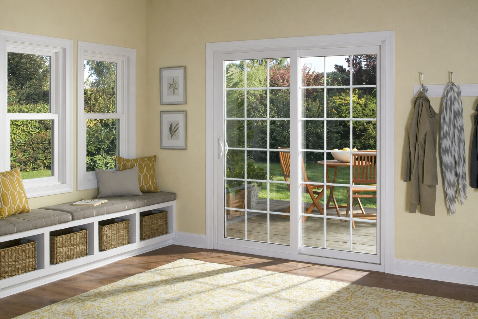 135 High-performance UPVC/Vinyl Sliding Door with Grill Design