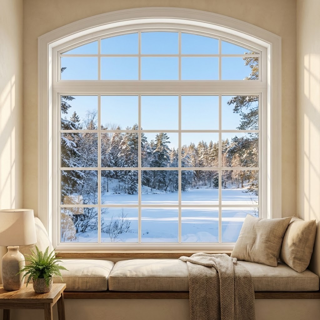 105 UPVC/Vinyl Grill Design Fixed Windows 