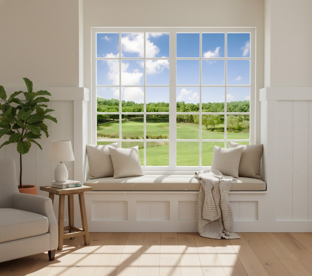 105 UPVC/Vinyl Grill Design Fixed Windows 