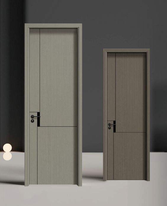 Custom Wood Grain Doors Real Wood Veneer and Paint Finish