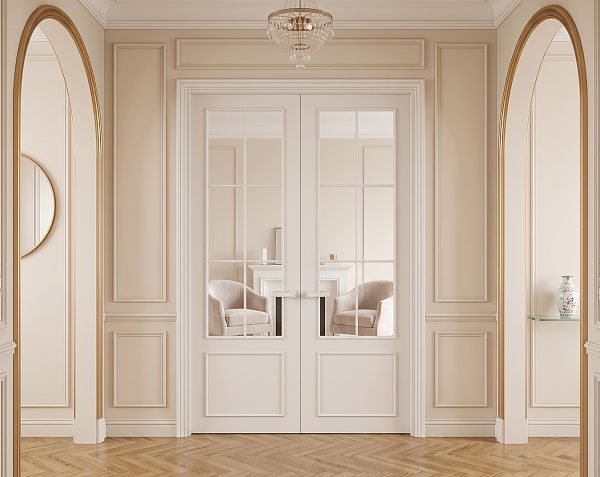 1241 Slim Interior Double Swing Door