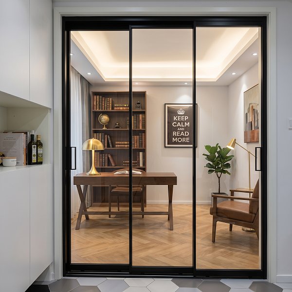 1341 Sleek Design Triple Track Sliding Door