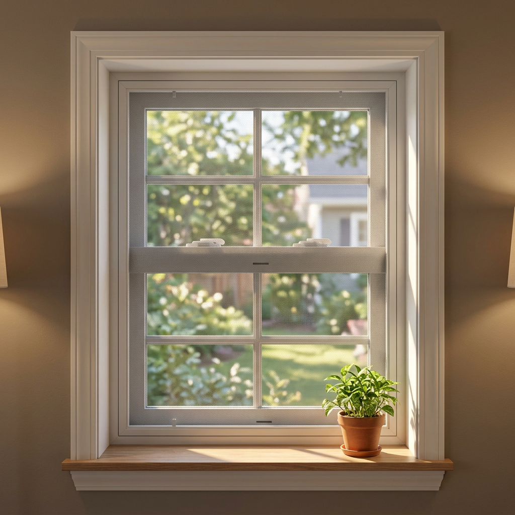 M85 3-Chambers Vinyl/uPVC Tilt-In Double Hung Window