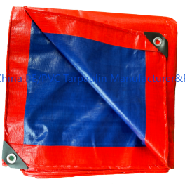 Red and Blue PE Tarp Sheet
