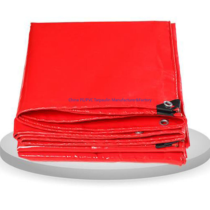 Red PE Tarpaulin Sheet