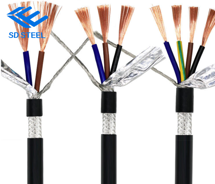 كابل طاقة معزول 300/500 فولت XLPE معزول بـ XLPE، مغلف بـ LSZH (2-4 أنوية)