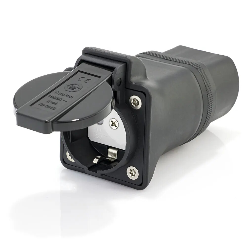 Type 2 to Schuko discharge adapter