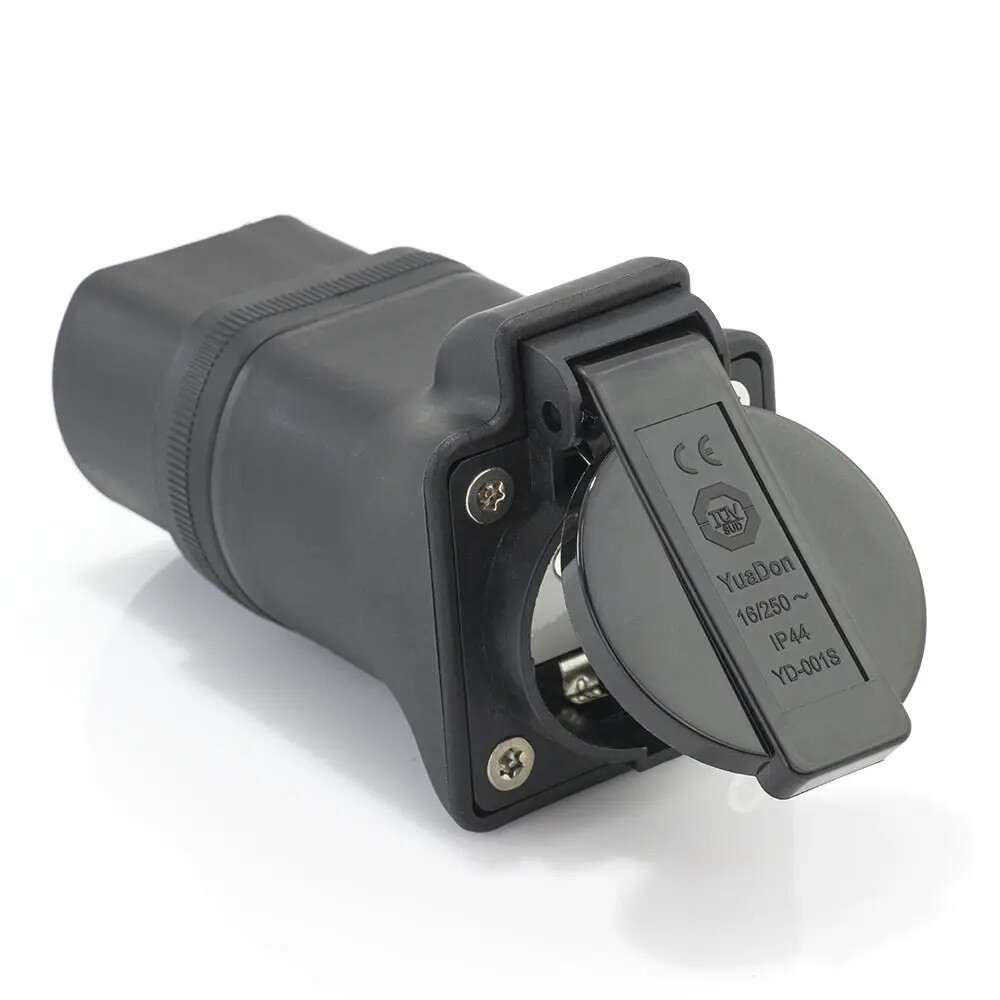 Type 2 to Schuko discharge adapter