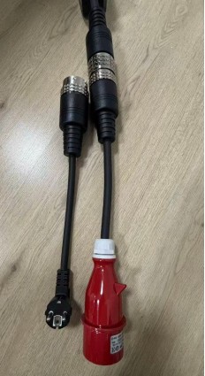 Cargador portátil para vehículos eléctricos Modo 2 con enchufes de alimentación intercambiables