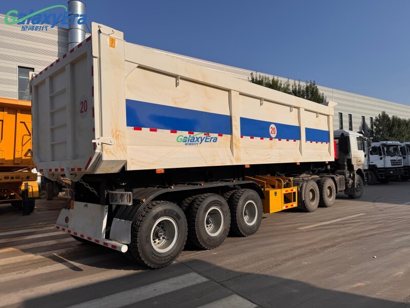 Semi-remorque à benne basculante