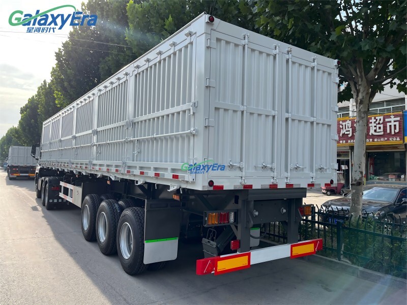 Remorque à benne basculante latérale 3 essieux à vendre