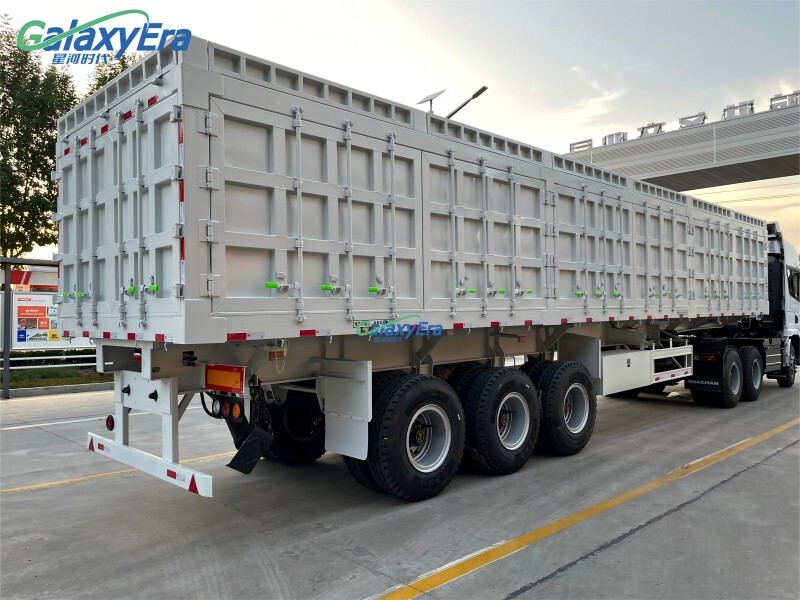 Remorque à benne basculante latérale 3 essieux à vendre