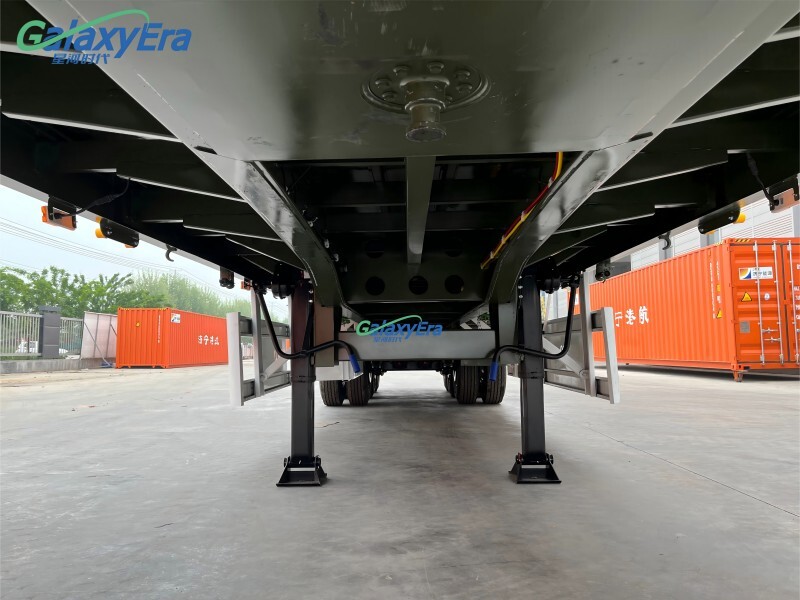 Remorque semi-porteuse à claire-voie